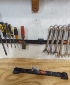 12" Magnetic Tool Holder Strip - A Tool Magnet Bar for Garage Organization, Shop Organization, and Workbench Accessories - Best Gift for Men - Easy To Install in Workshop - Mounting Screws Included. 4 35 71EKZUfH9L