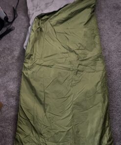 ECOOPRO Warm Weather Sleeping Bag - Portable, Waterproof, Compact Lightweight, Comfort with Compression Sack - Great for Outdoor Camping, Backpacking & Hiking-83 L x 30" W Fits Adults Olive green 25 71EKxGN23L