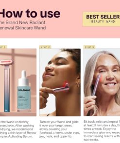 Solawave 4-in-1 Radiant Renewal Wand and Serum Bundle, Face Skincare Wand with Facial Massager, Facial Wand with Renew Complex Serum Blue/Pink Ombre 23 71ELDNxGnOL