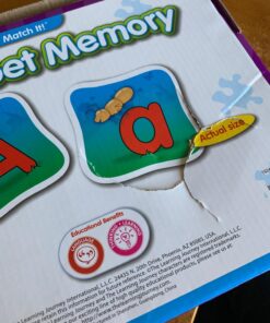 The Learning Journey: Match It! Memory - Alphabet - Capital and Lowercase Letter Matching Game with 26 Matching Pairs - Memory Games for Kids 3 and Up - Award Winning Toys Match It! 15 71ELjyy4 fL