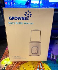 Bottle Warmer, GROWNSY 8-in-1 Fast Baby Milk Warmer with Timer for Breastmilk or Formula, Accurate Temperature Control, with Defrost, Sterili-zing, Keep, Heat Baby Food Jars Function Gray 38 71EMOalwF7L