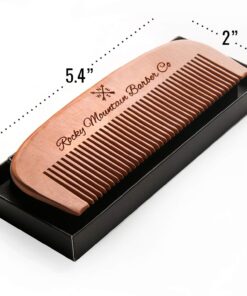 Hair Comb - Wood with Anti-Static & No Snag Handmade Brush for Beard, Head Hair, Mustache with Design in Gift Box 27 71EMmSlWi L