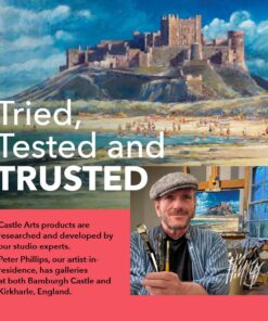 Castle Art Supplies 48 x 22ml Acrylic Paint Set | All-inclusive Set for Beginners, Adult Artists | Quality Intense Colors | Smooth to Use on Range of Surfaces | In Impressive Presentation Box 22 71EMpRpHicL 1