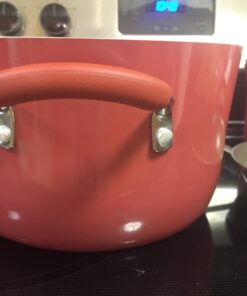 Rachael Ray Cucina Nonstick Cookware Pots and Pans Set, 12 Piece, Cranberry Red Cookware Set 49 71ENJLkriVL