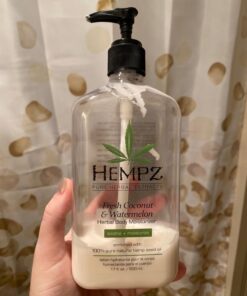 Hempz Body Lotion - Fresh Coconut & Watermelon Daily Moisturizing Cream, Shea Butter Body Moisturizer - Skin Care Products, Hemp Seed Oil - Large Coconut and Watermelon 24 71ENQ9eAPFL 2