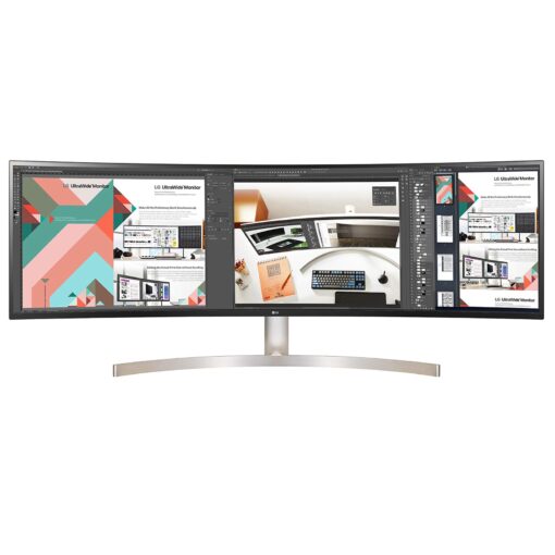 LG 49WL95C-W Ultrawide Dual QHD Monitor 49" 32: 9 (5120 x1440) Curved IPS Display, HDR10, USB Type-C, HDR 10, Ambient Light Sensor, 2 x 10W Stereo Speaker