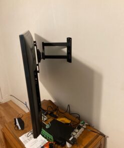 TV Mount, Full Motion TV Wall Mount Swivel Tilt for 26-60 Inch TVs and Monitors up to 70lbs, Single Stud Corner Outdoor Wall Mount TV Bracket Articulating Extension Leveling Max VESA 400X400mm 44 71EPUC727RL