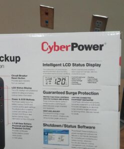 CyberPower EC650LCD Ecologic Battery Backup & Surge Protector UPS System, 650VA/390W, 8 Outlets, ECO Mode, Compact Uninterruptible Power Supply 650VA LCD 27 71EQQ23utfL