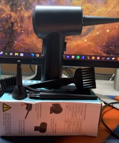 ZARIMI Compressed air Duster - Keyboard Cleaner for Office no Canned Reusable Good Replacement Can Electric 91000RPM Cordless air Duster pc 7600mAh -pc Cleaning-air Blower-car dusters-Electric 47 71EQty1fcmL