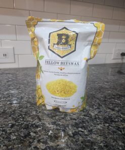 Beesworks Yellow Beeswax Pellets (1 lb) | 100% Pure, Cosmetic Grade, Triple-Filtered Beeswax for DIY Skin Care, Lip Balm, Lotion, and Candle Making 1 Pound (Pack of 1) 39 71ER2oPFhtL