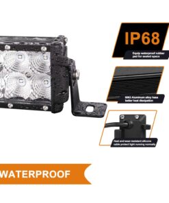 Rigidhorse LED Light Bar Kit 52 Inch 22 Inch Triple Row Flood Spot Beam Combo 32000LM 6500k 4PCS 4 Inch LED Cube Pods IP68 Chip Fog Offroad Work Driving LED Light Bars for Truck SUV ATV 4x4 50+20+4 led light bar kit 17 71ERIW39BtL