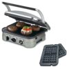 Cuisinart 5-in-1 Grill Griddler Panini Maker Bundle with Waffle Attachment (GR-4N) - Includes Grill and Waffle Plates 53 71ERcFiroNL