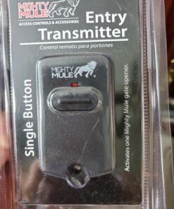 Mighty Mule Single Button Gate Opener Remote (FM135) , Black Digital Keypad 14 71ESO982 L