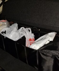 Cargo Foldable Multi Compartment Fabric Car Truck Van SUV Storage Basket Trunk Organizer and Cooler Set,Black,AK-018 Black 32 71ESXMl4 dL