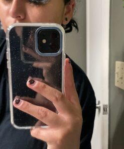 Anuck Case for iPhone 12 Case, for iPhone 12 Pro Case, Clear Glitter Heavy Duty Defender Phone Case 3 Layer Shockproof Full-Body Protective Case Hard PC Shell & Soft TPU Bumper Cover - Clear Glitter 15 71ETfOQ3aOL