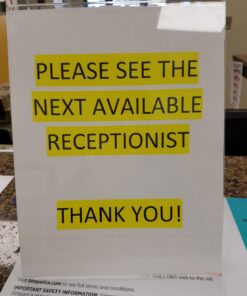 Acrylic Sign Holder 8.5 x 11, Slant Back Acrylic Display Stands, A Frame Flyer Holder for Office, Paper Stand Menu Holder, Table Sign Holders, Sign Holder Stand, Acrylic Stands for Display (6 Pack) 6 Pack 18 71EUikpIGAL