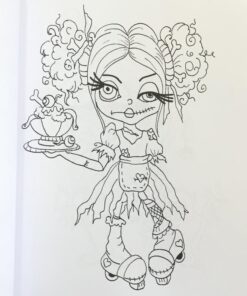 Lacy Sunshine's Halloween Coloring Book Volume 4: Whimsical Witches, Ghosts, Pumpkins and Vampires (Lacy Sunshine's Coloring Book) 16 71EUmoK8q3L