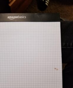 Amazon Basics Quad-Ruled Graph Paper Pad, Pack of 2, 8.5 Inch x 11.75 Inch, White 37 71EVBWy QHL