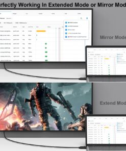 DisplayPort to VGA Adapter, Benfei DP DisplayPort to VGA 6 Feet Cable Male to Male Gold-Plated Cord Compatible for Lenovo, Dell, HP, ASUS and Other Brand 1 PACK 23 71EVI nC3ML