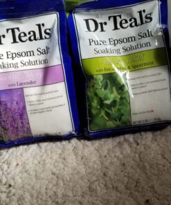 Dr Teal's Foaming Bath Variety Gift Set (2 Pack, 34oz ea.) - Soothe & Sleep Lavender & Relax & Relief Eucalyptus & Spearmint - Pure Epsom Salt & Essential Oils Alleviate Stress & Clear The Mind 34 Fl Oz (Pack of 2) 11 71EVbdIQR2L
