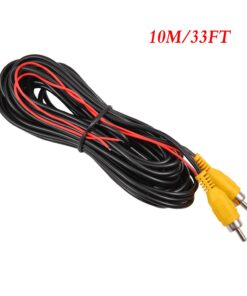 Alternative view of DALLUX Backup Camera RCA Video Cable,CAR Reverse Rear View Parking Camera Video Cable with Detection Wire (33FT/10 Meters) RCAC01/33ft