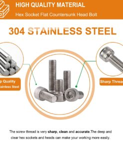 Comdox 500Pcs M3 M4 M5 Stainless Steel Button Head Hex Socket Head Cap Bolts Screws Nuts Assortment Kit (Cheese Head) Cheese Head 9 71EVpmOUa S