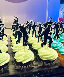 Birthday Cupcake Toppers – 48 Pieces Dance Floss Cake Decoration Party Supplies – Cupcake Toppers for Boys – Perfect for Kid’s Birthday Parties, Sleepovers, School Party, Game Night. 24 71EVup0s4L