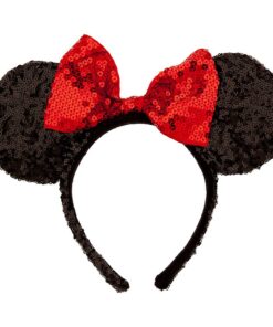 Disney Minnie Mouse Ears Headband - Sequined Black