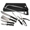Weston 10-Piece Game Processing Knife Set, Black, 19.1X12.5X9.75