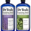 Dr Teal's Foaming Bath Variety Gift Set (2 Pack, 34oz ea.) - Soothe & Sleep Lavender & Relax & Relief Eucalyptus & Spearmint - Pure Epsom Salt & Essential Oils Alleviate Stress & Clear The Mind 34 Fl Oz (Pack of 2) 38 71EXiuLVh1L