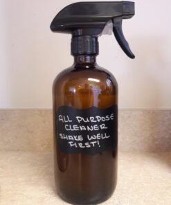 Cornucopia 16oz Amber Glass Spray Bottles w/Reusable Chalk Labels (2 Pack), Heavy Duty Mist & Stream 3-Setting Sprayer; Great for Essential Oils 46 71EYNn7efxL