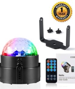 Disco Ball Disco Lights-COIDEA Party Sound Activated Storbe Light With Remote Control DJ Lighting,Led 3W RGB Light Bal, Dance lightshow for Home Room Parties Kids Birthday Wedding Show Club Pub 20 71EZl6ImzJL