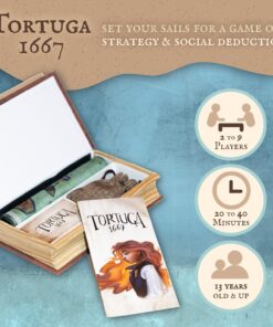 Alternative view of Tortuga 1667 Board Game, Treasure Plunder Game of Cards, Strategy, Deceit, and Luck for 2-9 Players