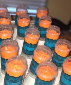 ASIBT Round Shape Clear Push-Up Cake Pop Shooter (Push Pops) Plastic Containers with Lids, Base & Sticks, Pack of 24 41 71EatTFVadL 1