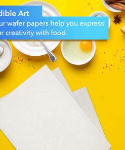 Oasis Supply 100 Piece Edible Rectangle Wafer Paper Pack, 8" by 11", White O-Grade Letter 8"x11" 28 71EbUKU2BeL