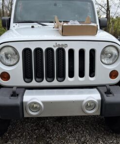 Hooke Road for Jeep Wrangler JK Grill Inserts, Matte Black Front Mesh Grille Cover Guard Clip-in for Jeep JK Wrangler & Wrangler Unlimited 2007-2018 Accessories 39 71Ec5R8buQL