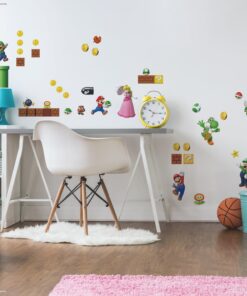 RoomMates RMK2351SCS Nintendo New Super Mario Bros Build a Scene Peel and Stick Wall Decals, Multicolored 20 71EcHCFR01L