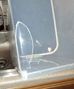 IRIS USA 33qt/25lbs Airtight Pet Food Container With Casters, Navy 25 lbs Blue 53 71EdmkiTCCL