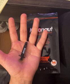 Thermal Grizzly Kryonaut, High Performance Thermal Paste for Cooling All Processors, Graphics Cards and Heat Sinks in Computers and Consoles -1.0 Gram 1 Gram 46 71EdwTkI7DL