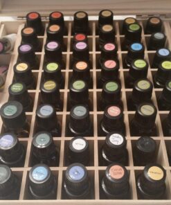 Wooden Essential Oil Box - Holds 52 (5-15 ml) & 6 (10ml Roll-On) Essential Oil Bottles - Perfect Essential Oils Case for Presentations - Protects Your Oils from Damaging Sunlight 1 Count (Pack of 1) 35 71Ee3afQ3L 1