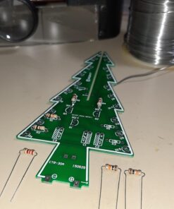 Christmas Tree Soldering Project, Icstation 3D Xmas Tree Soldering Kit with LED Flashing Lights Soldering Practice 7 Colors DIY Electronic Assemble Kit for Learning Teaching STEM Educational Multicolored 42 71Eed6x7jIL