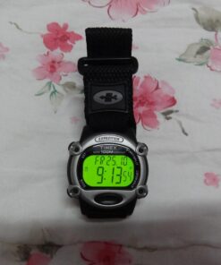 Timex Men's T48042 Expedition Full-Size Digital CAT Black/Silver-Tone Fast Wrap 12 71EenhNMcRL