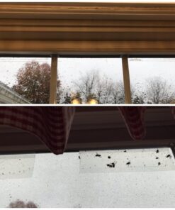 Window Fly Traps by Catchmaster - 48 Count, Ready to Use Indoors. Insect, Bugs, Fly & Fruit Fly Glue Adhesive Sticky Paper - Waterproof Easy Application Ready Disposable Non-Toxic 48 Traps 27 71EfGVmW1L