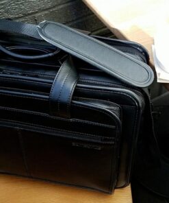 Samsonite Leather Expandable Briefcase 17 inch Black 36 71EfWig 1nL