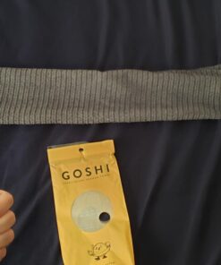 GOSHI Exfoliating Shower Towel - Rip-Resistant Exfoliating Washcloth for All Skin Types - Made in Japan Grey 35 71EgBYOOYRL