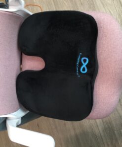 Everlasting Comfort Seat Cushion for Lower Back Pain Relief - Enhances Posture & Support, Provides All-Day Comfort - Non-Slip Tailbone Pain Relief Cushion - Multi-Use Car, Gaming, Office Chair Cushion Black (Flagship Cushion) The Original Memory Foam 35 71Egvw3V93L