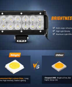 Nilight - 60002F-B Led Light Bar 2PCS 36w 6.5Inch Flood Led Off Road Lights Super Bright Driving Fog Light Boat Lights Driving Lights Led Work Light for Trucks,2 Years Warranty 2PCS 6.5" 36w Flood Light Bar 38 71EhEysoR3L