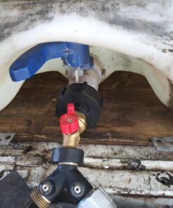 275-330 GALLON IBC TOTE TANK ADAPTER 2" NPS Fine x BRASS Hose FAUCET VALVE 21 71EhKpJk9VL