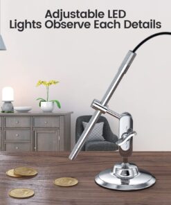 USB Digital Microscope, Teslong 10X to 200X Magnification Camera with Stand, Portable Handheld Electronic Coin Magnifier, Soldering Camera Ear Otoscope 35 71EhLzMxHIL