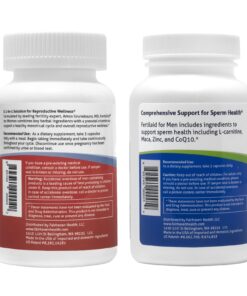 Fertilaid for Men and Women Combo, Male and Female Fertility Supplements, Vitamins and Fertility Targeted Nutrients to Support Cycle Regularity in Women and Count and Motility in Men (1 Month Supply) 28 71EhSgEk6nL